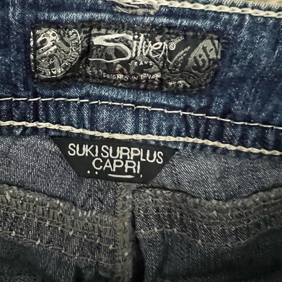 Women’s‎ silver Jean capris suki surplus 27 - Picture 4 of 7